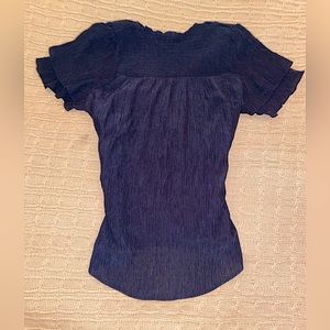NAVY BLUE (MEDIUM) Y2K BLOUSE